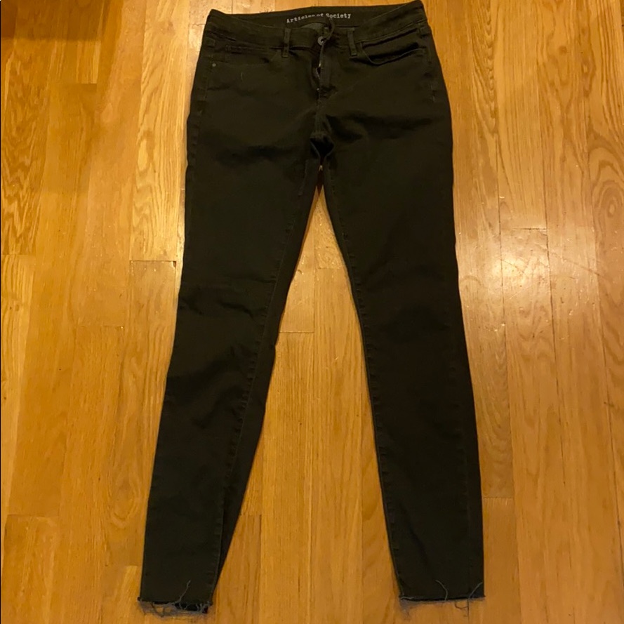 Articles Of Society Dark Green Jeans